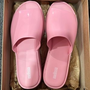 PINK MELISSA BECKY PLATFORM SANDALS BRAND NEW IN BOX SSENSE SZ 8